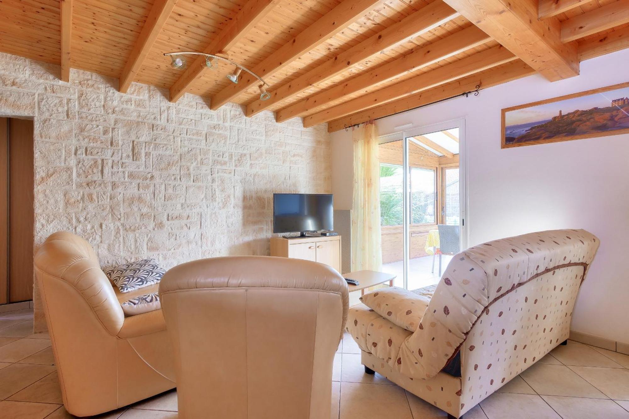 Maison Pour 8 - 5Min De La Plage - Jardin & Veranda Longeville-sur-Mer Buitenkant foto